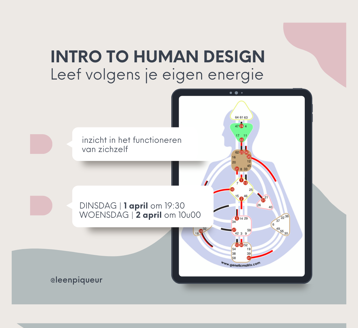 INTRO TO HUMAN DESIGN | Leef volgens je eigen energie